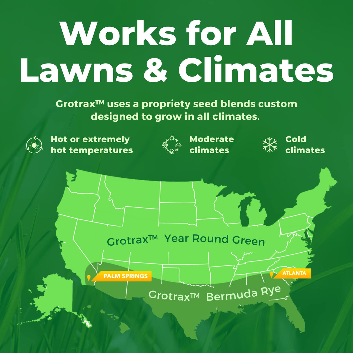 GrowTrax lawn repair patch applied to uneven ground for coverage