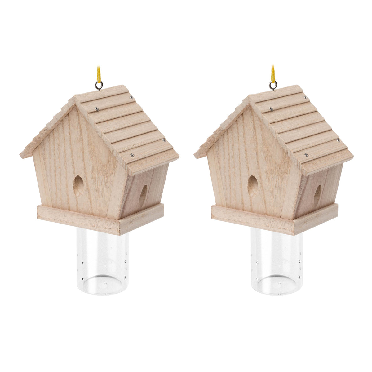 GRTRE 2-pack wood carpenter bee trap for outdoor hanging protects wood