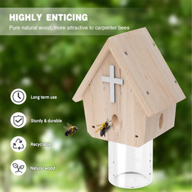Removable vault eases disposal of captured bees.