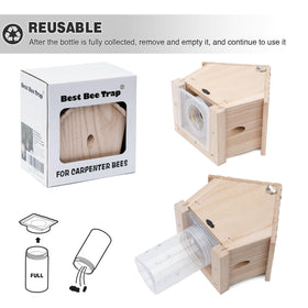 Two traps offer flexible coverage around wooden structures