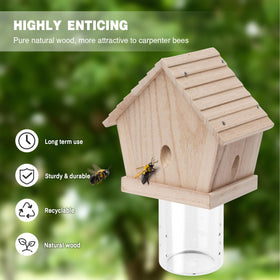 GRTRE trap mounted on eaves and decks protects structures.