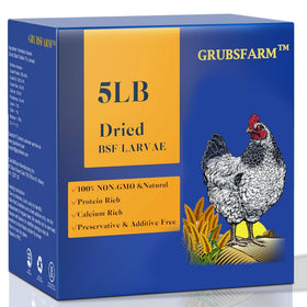 GRUBSFARM BSF larvae in a resealable bag for easy storage and feeding.
