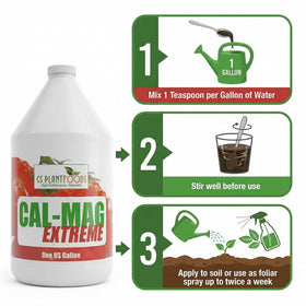 GS Plant Foods Cal-Mag Extreme applied as foliar spray for quicker uptake