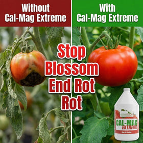 Close-up of GS Plant Foods Cal-Mag Extreme label showing nutrient balance