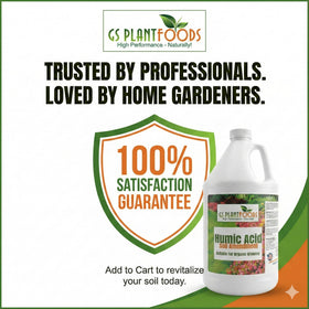 GS Plant Foods Humic Acid greenhouse use for thriving crops.