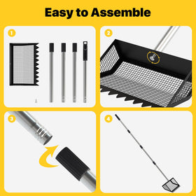 GSBLUNIE smooth non-stick mesh helps waste slide off easily