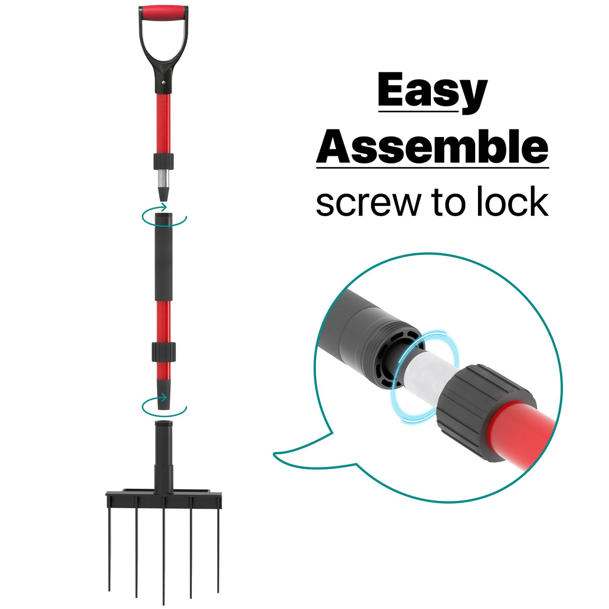 GSBLUNIE versatile tool for clay loosening, aeration, and weed removal.