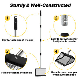 GSBLUNIE saw-tooth edge breaks up compacted waste for easier scooping