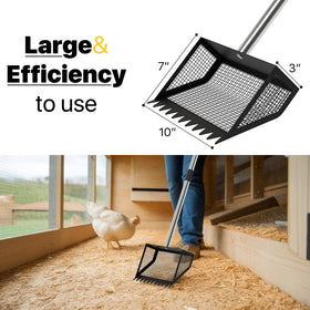 GSBLUNIE telescopic handle extends to 62 inches for hard-to-reach areas