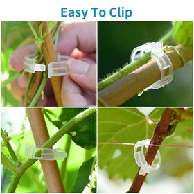 GSINODRS reusable vine clips feature a reinforced hinge for long-term use