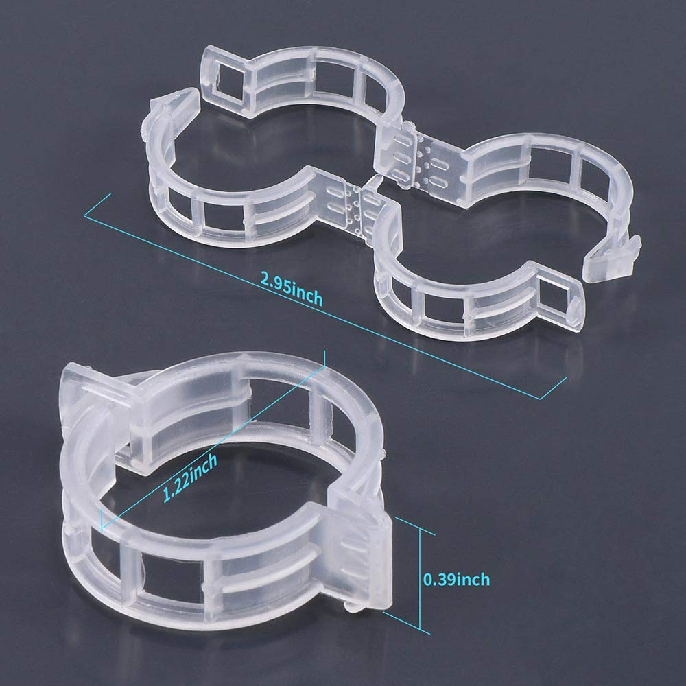 GSINODRS tomato vine support clips stabilize tomato stems on trellises for even sun exposure