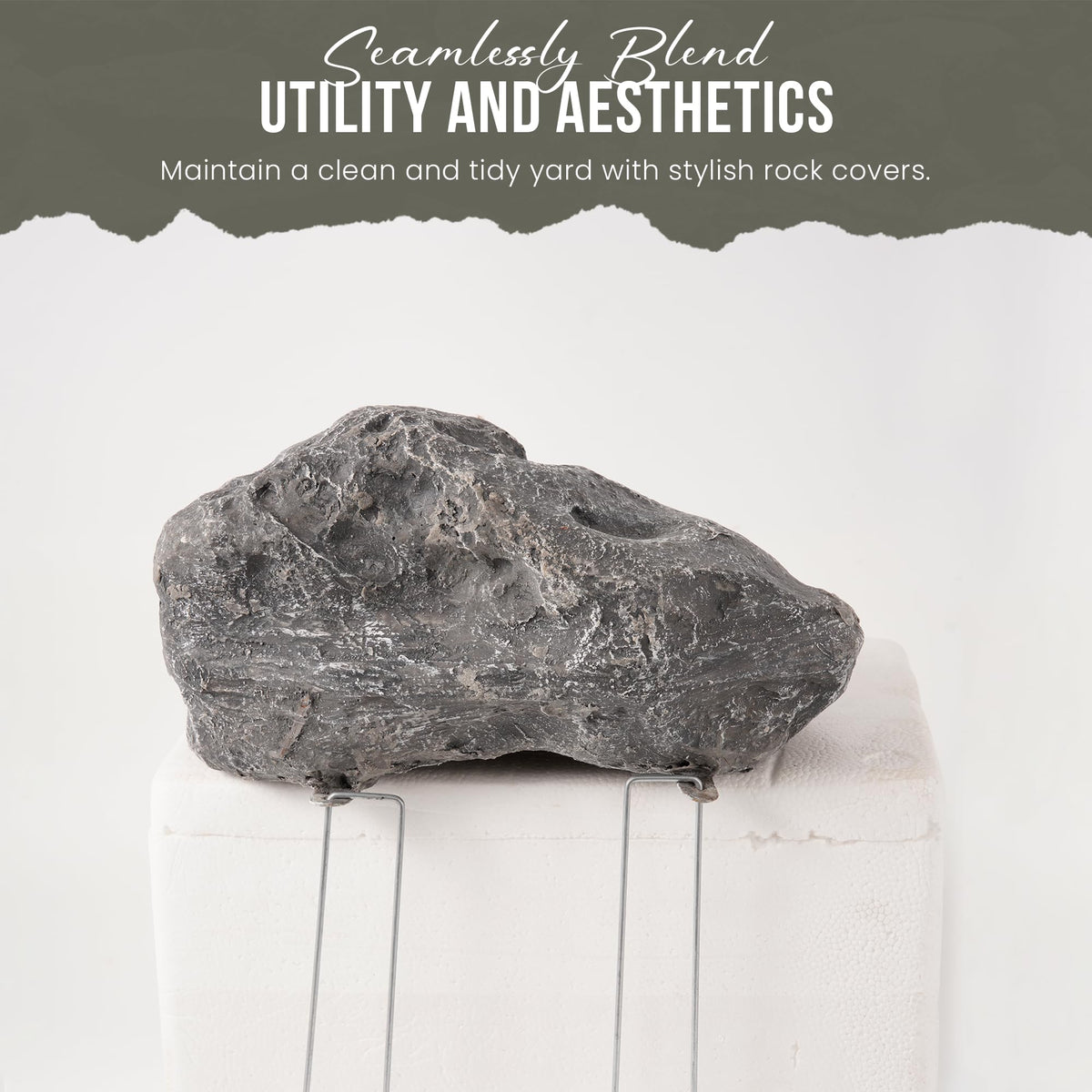 GSM Brands pre-drilled fake rock with anchors ensures secure placement
