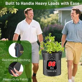 Gsonia potato grow bag with dual-window design for easy harvest.