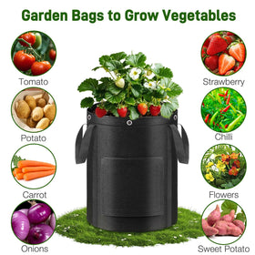 Gsonia multi-use grow bags for greenhouse, deck, or balcony.