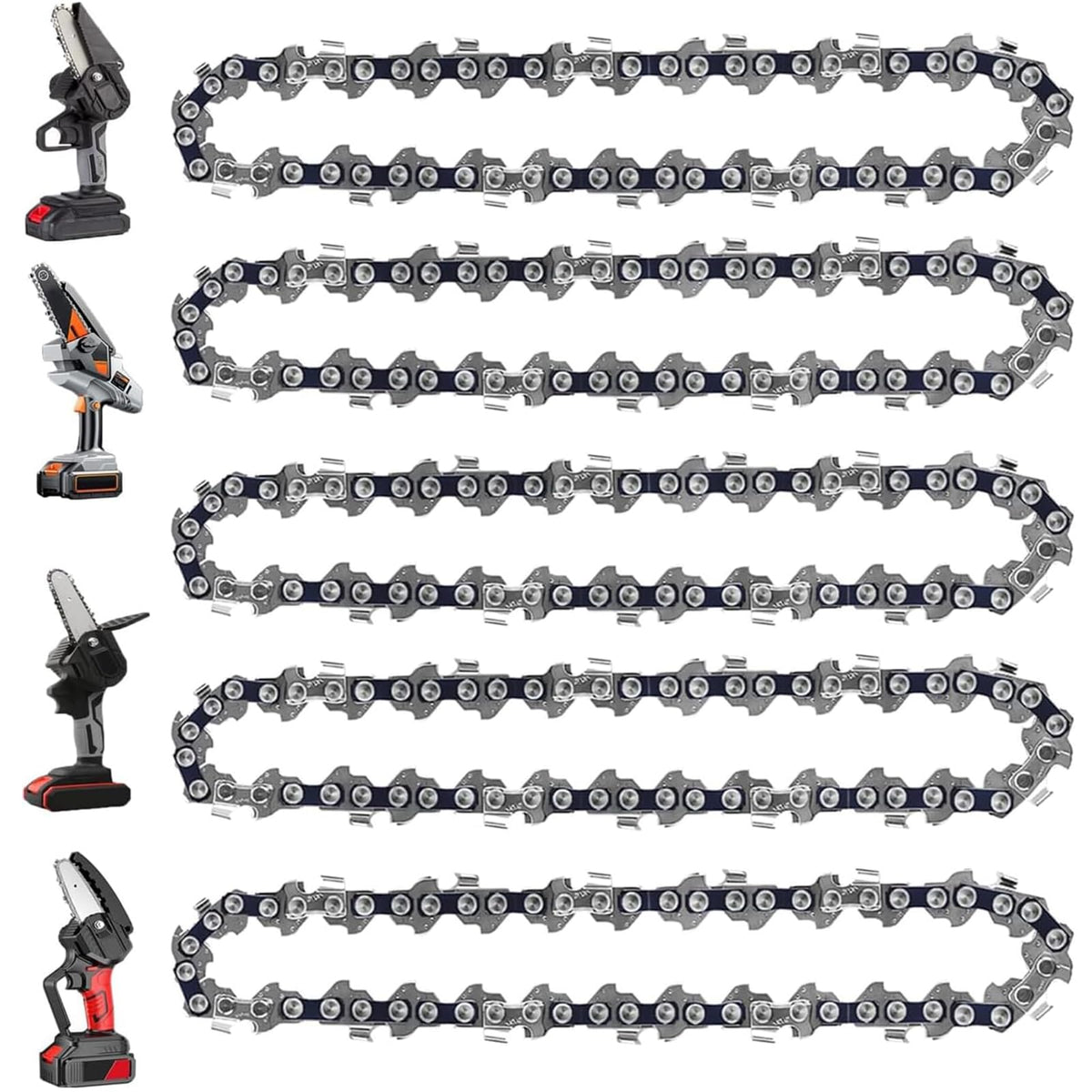 GSSHBR 4-inch mini chain for Stihl GTA 26 blade, ideal for precise pruning tasks.
