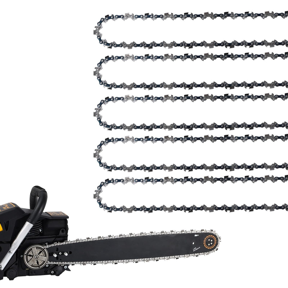 GSSHBR five-pack 18-inch chain with 62 drive links for smooth cutting