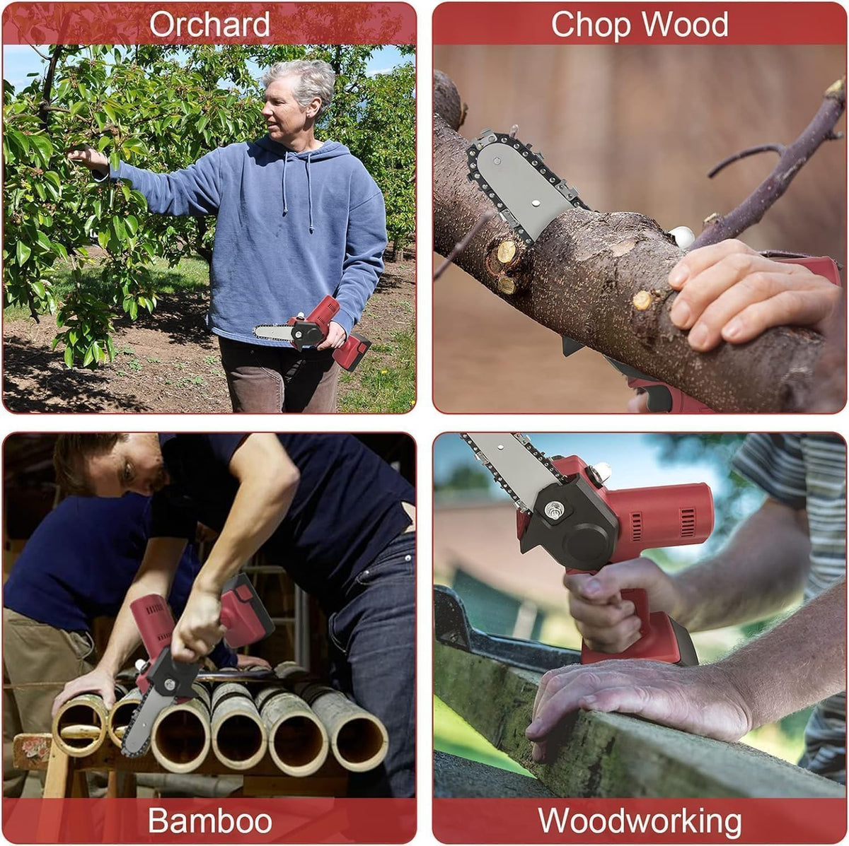 GSSHBR 28-link chain helps maintain smooth cuts on pruning projects.