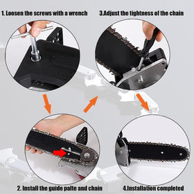 GSSHBR easy-installation chain simplifies swapping on 4-inch mini saws.