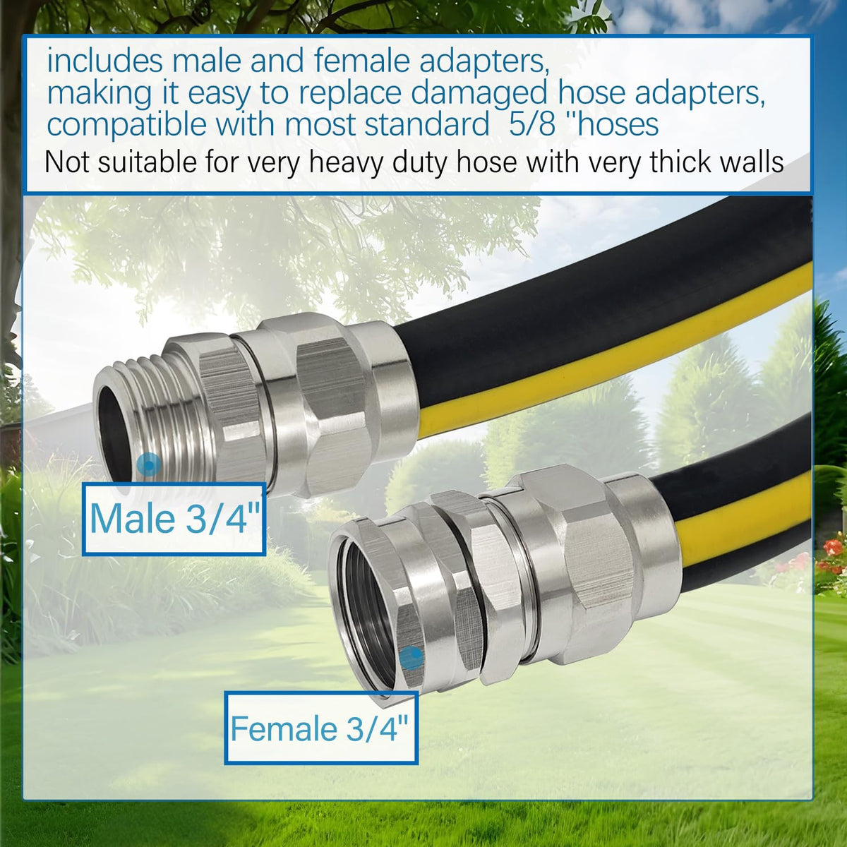 G-Sunny brass hose repair kit end female showcases leak-proof sealing potential