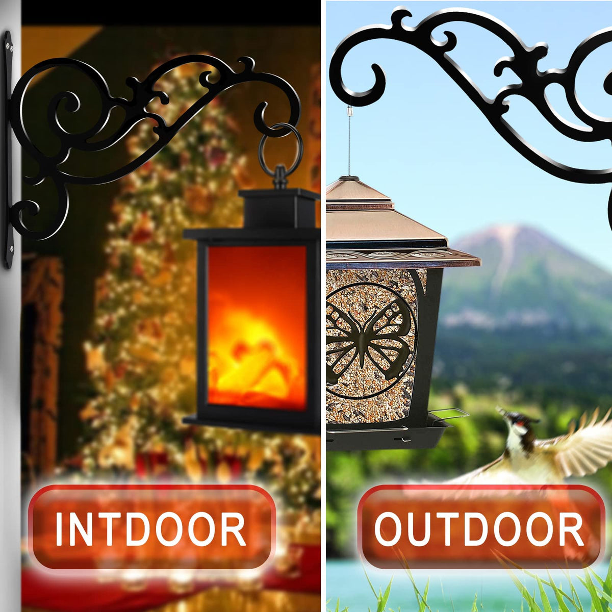 GSY lantern hanger adds vintage charm to outdoor spaces.