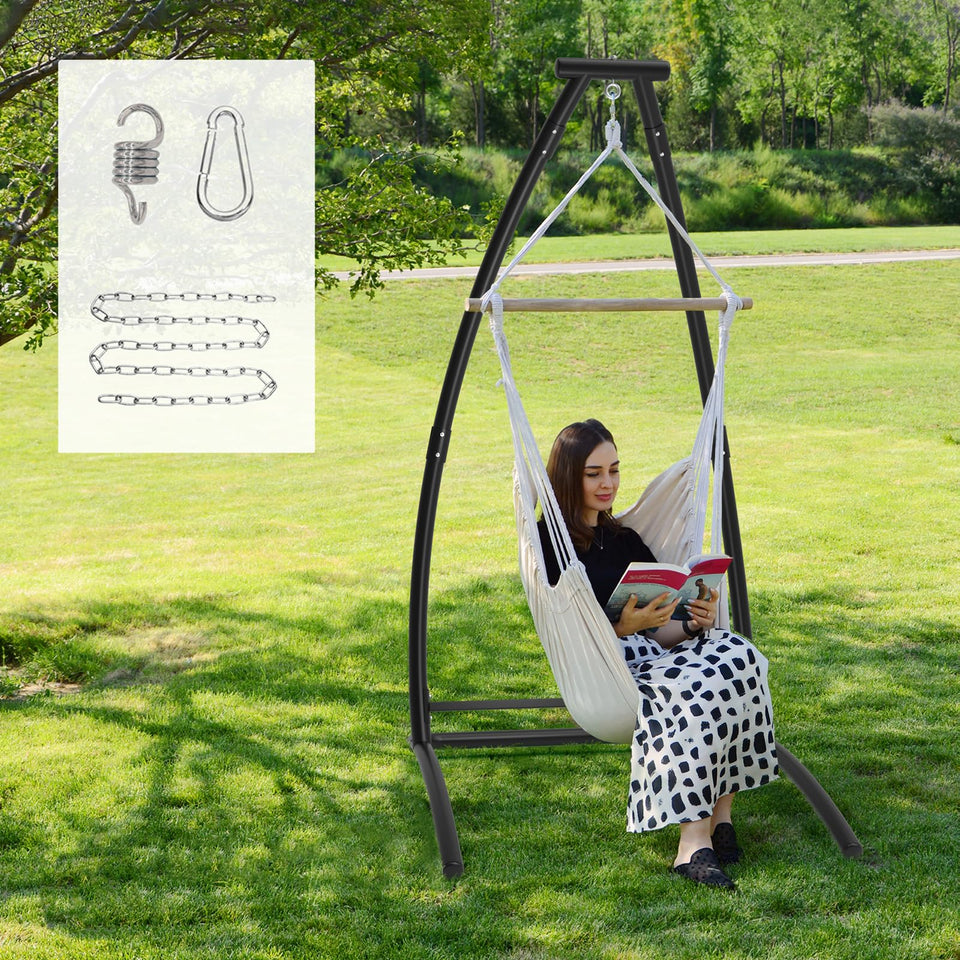 G TALECO GEAR C-Type hammock stand shown in full view for indoor and outdoor use