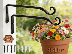 Gtongoko 10-inch outdoor plant hanger for sturdy garden display.