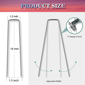 Gtongoko 10 inch sod staples resistant to rust for durable lawn installation