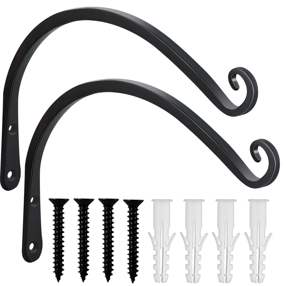 Gtongoko 2-pack 12-inch plant hanger bracket for sturdy outdoor decor.