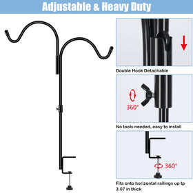 Gtongoko lantern and wind chime hanger adds decorative height and stability.