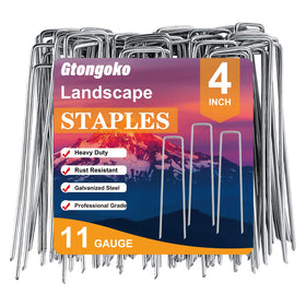 Gtongoko 50 pack 4 inch galvanized stake for in ground landscaping