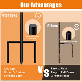 Gtongoko adjustable height from 32 to 21 inches for flexible displays.