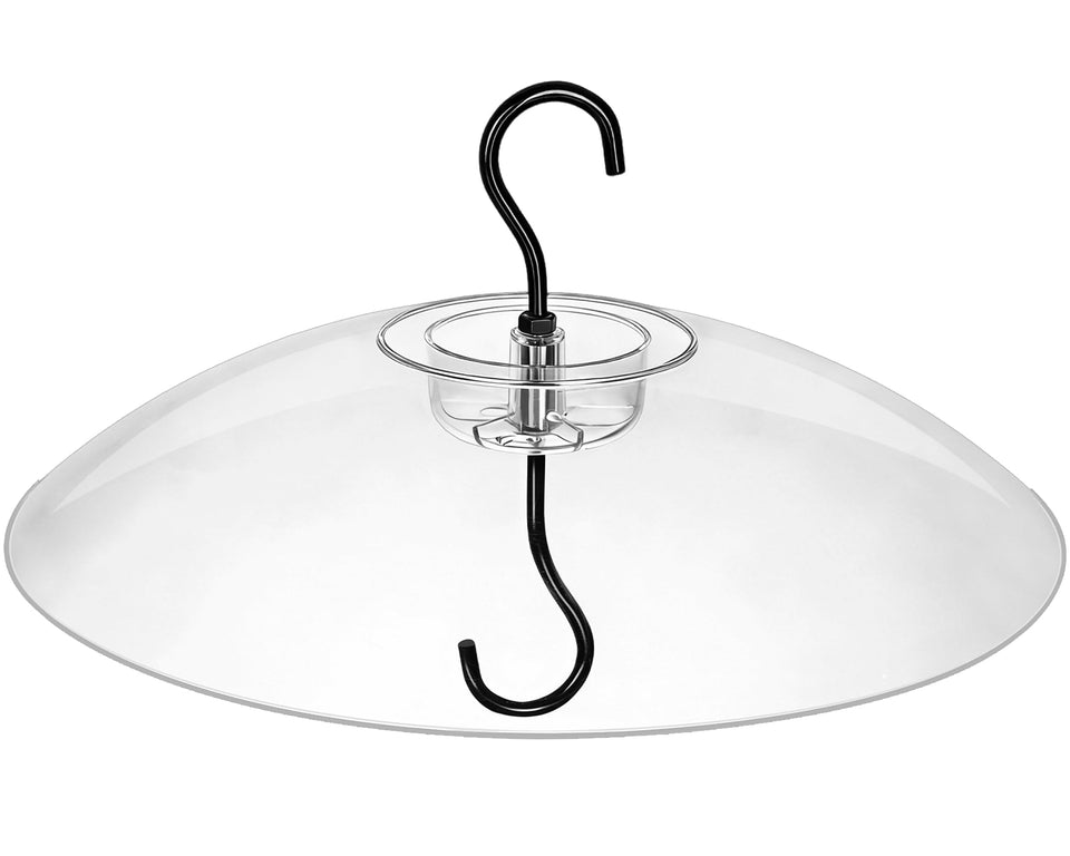 Gtongoko 12inch bird feeder cover with rain protection and clear viewing