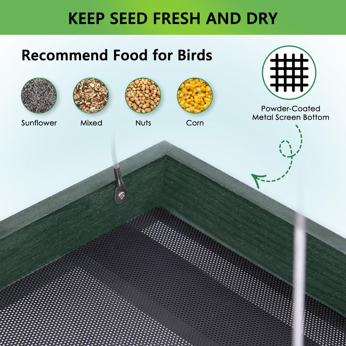 Gtongoko feeder demonstrates easy hang, refill, and maintenance features