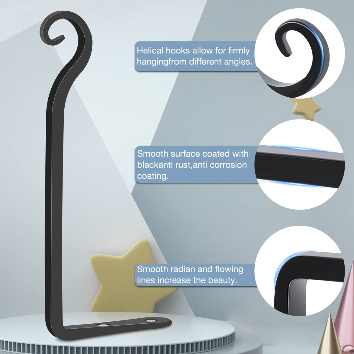 Gtongoko outdoor bird-feeder hook combines durability with classic style.