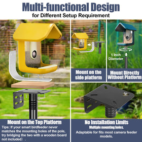 Gtongoko adjustable-height pole allowing feeder height customization without tools