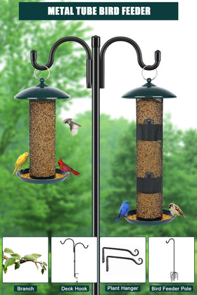 Gtongoko Durable Metal Bird Feeder, weather resistant for outdoor use.