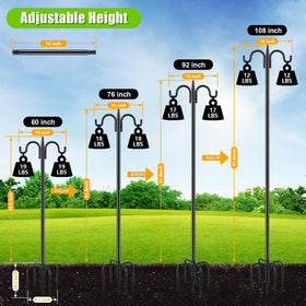 Gtongoko five-prong base provides added stability in windy spaces