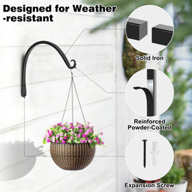 Gtongoko forged-curve design plant hanger adds retro charm on wall