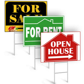 Gtongoko real-estate sign stake in use for professional outdoor displays