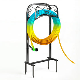 Gtongoko garden hose holder 43in base stabilizes long hoses outdoors