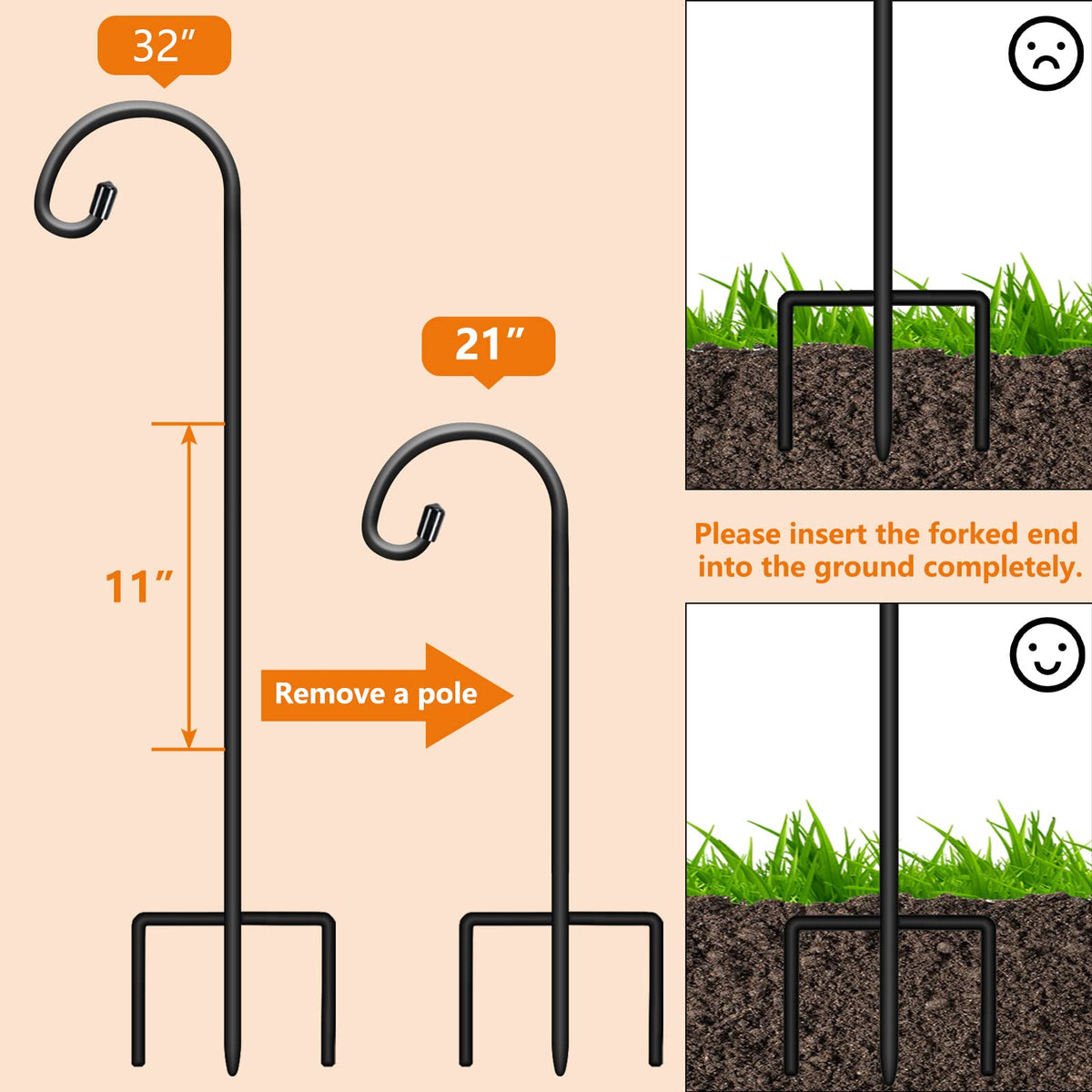 Gtongoko ground insertion keeps displays secure in soft soil.
