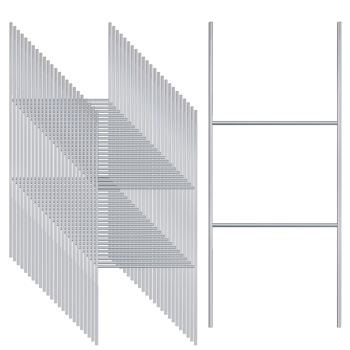 Gtongoko H-frame yard sign stakes securing a sign for durable outdoor advertising