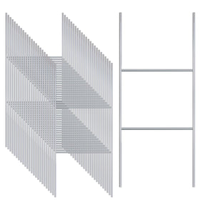 Gtongoko H-frame yard sign stakes securing a sign for durable outdoor advertising