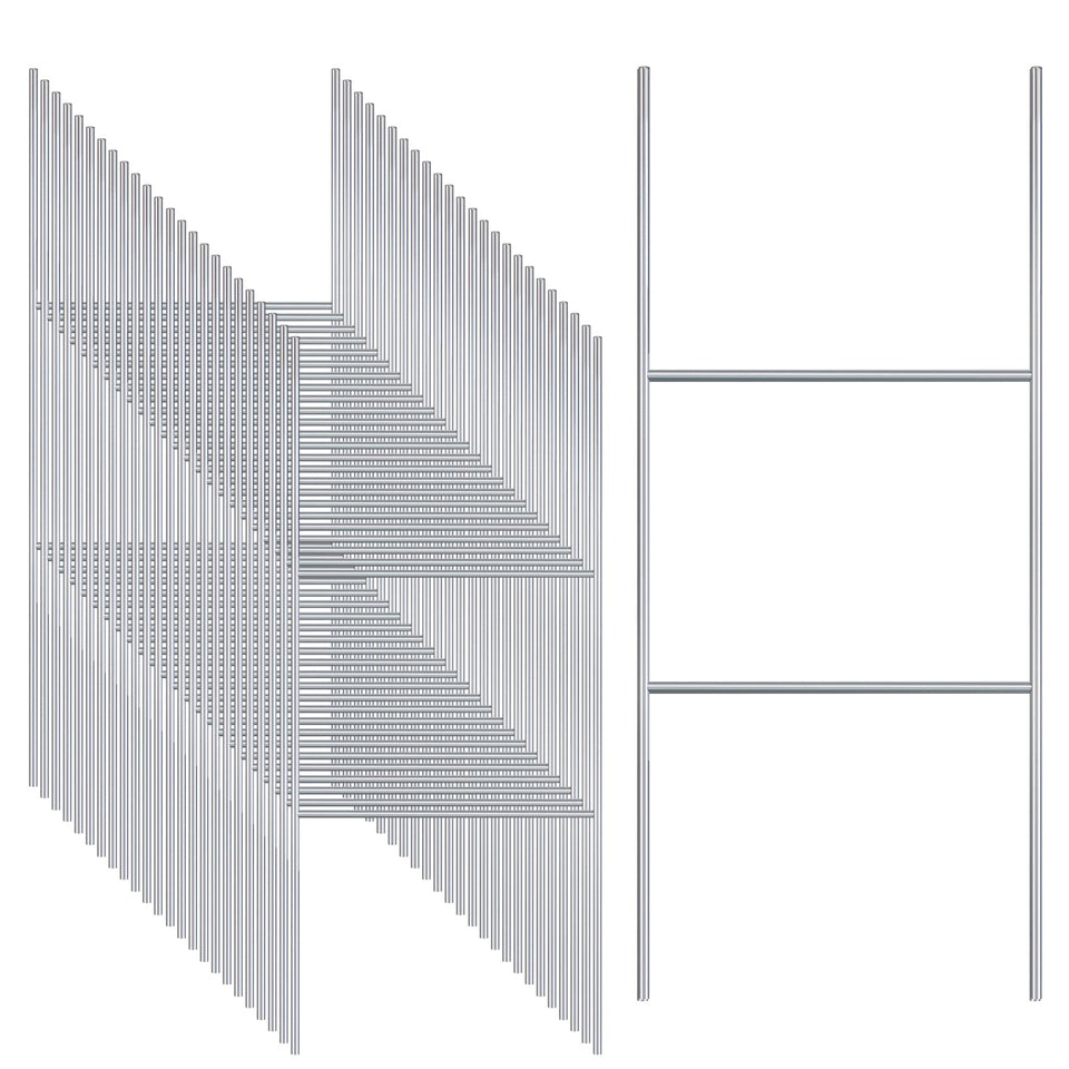 Gtongoko H-frame yard sign stakes securing a sign for durable outdoor advertising