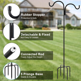 Solid 1.5mm steel with rust-resistant coating resists weather and keeps its shape.