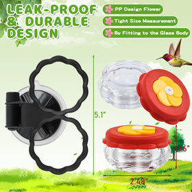Gtongoko window-mount red feeder with suction cup for outdoor display