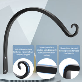 Gtongoko black metal plant hanger two-pack blends with decor.