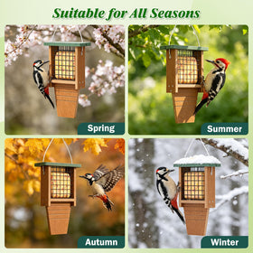 Gtongoko patio decor-friendly green feeder blends with outdoor spaces.