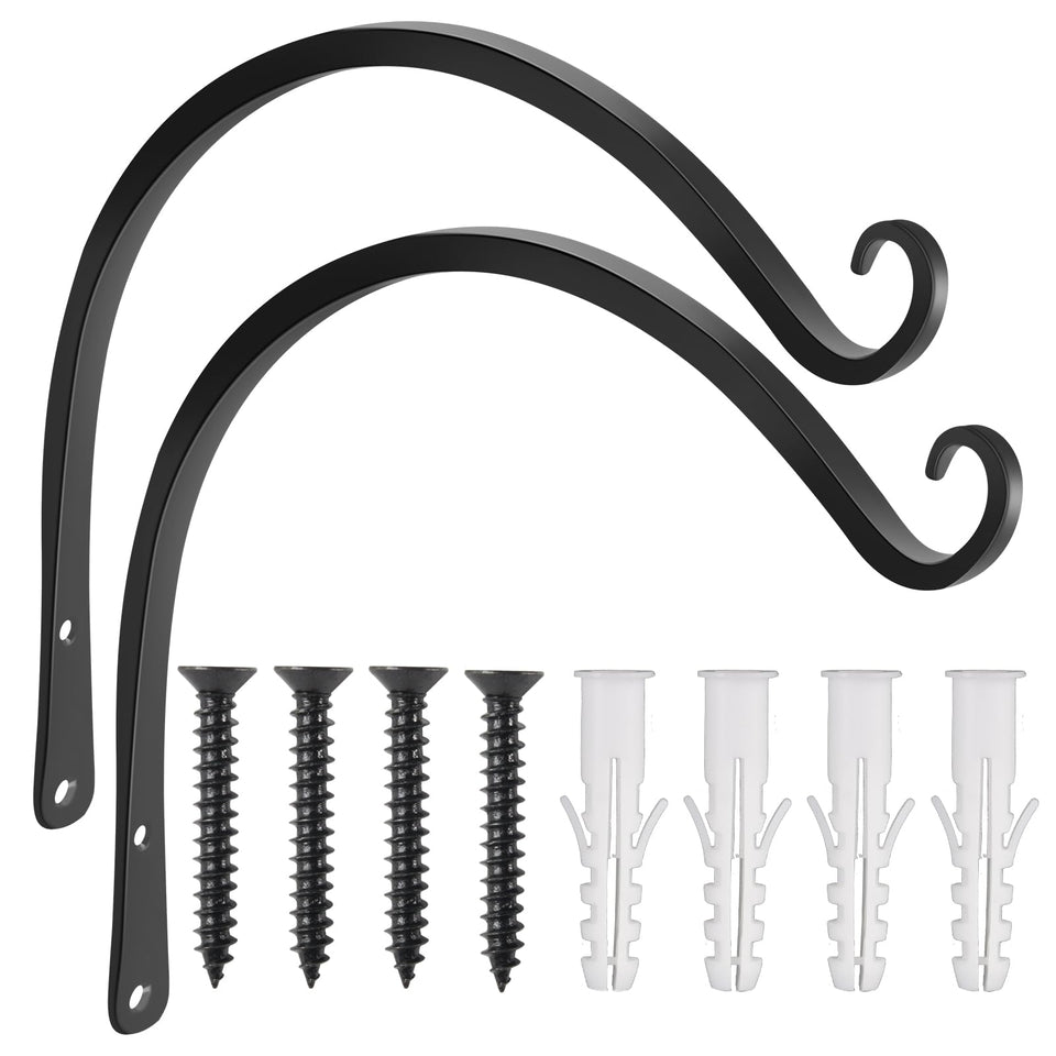 Gtongoko 14-inch plant hanger on wall, sturdy outdoor mount for pots.