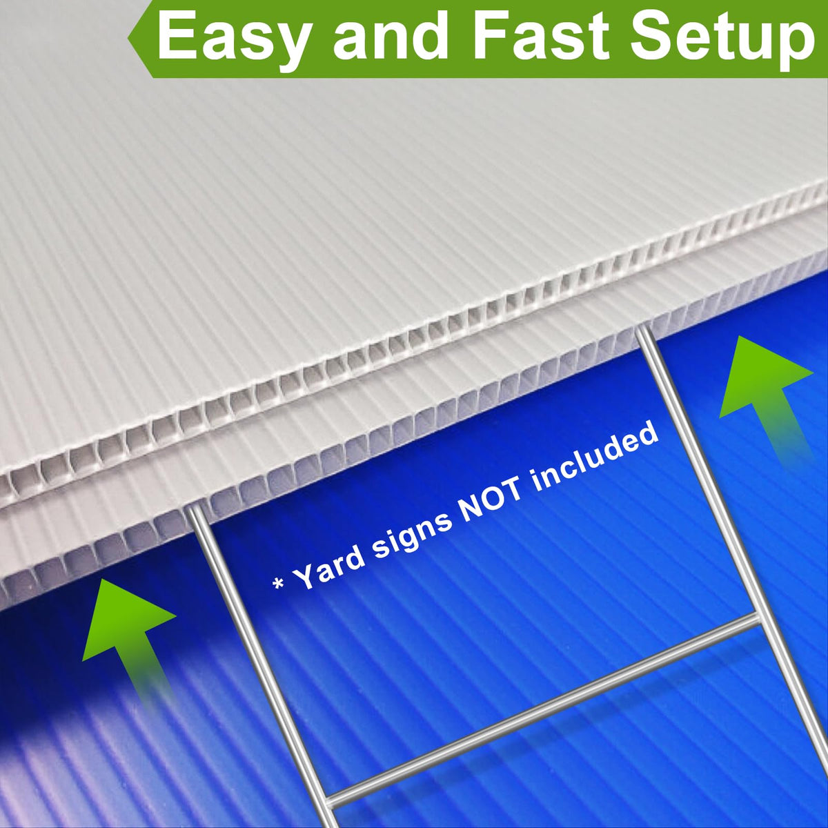 Gtongoko easy-install yard sign stake showing tool-free setup